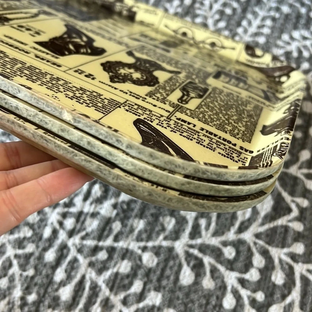Edward & Don vintage fiberglass cafeteria trays